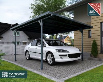 Carport en aluminium 2.99 x 5.04m Canopia Verona