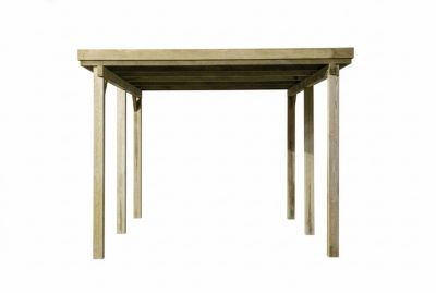 Carport en bois 3,2x5,1m avec toit plat Weka 617 T1