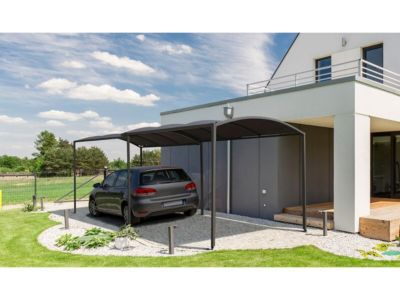 Carport en métal extensible " Mathis"  303566 x 295 x 240 cm  Gris