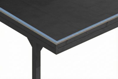 Carport SKAN HOLZ Friesland 320 x 860 cm, avec toit EPDM, anthracite