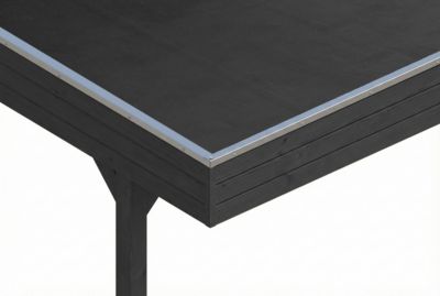 Carport SKAN HOLZ Friesland 546 x 708 cm, avec toit EPDM, anthracite