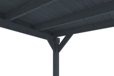 Carport SKAN HOLZ Friesland 546 x 708 cm, avec toit EPDM, anthracite