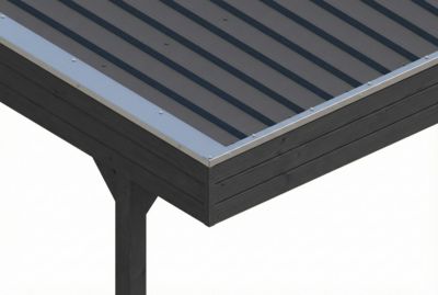 Carport SKAN HOLZ Friesland Set H, 546 x 555 cm, avec deux arcs d'entrée, anthracite