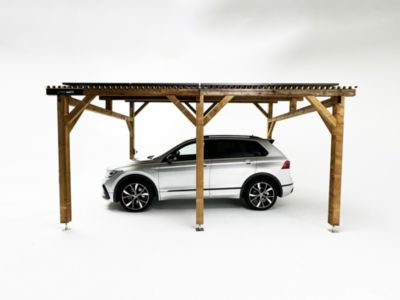 Carport solaire avec panneaux photovoltaïques design 3000 Ultrawatt