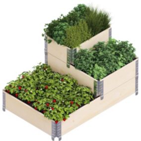 Carré potager 3 niveaux Stepped Bed 120x80x58.5 cm