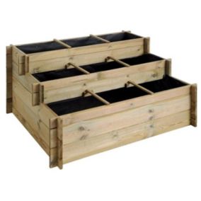 Carré potager à 3 étages et 9 cases UP - Cerland