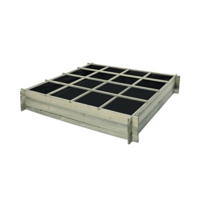Carré potager en bois 16 cases 240 L