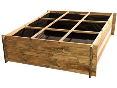 Carré potager en bois "Nigelle"  140 x 140 x 40 cm