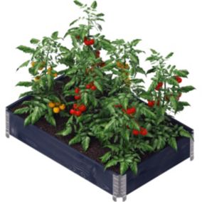 Carré potager Gardenbox 120x80 cm Noir