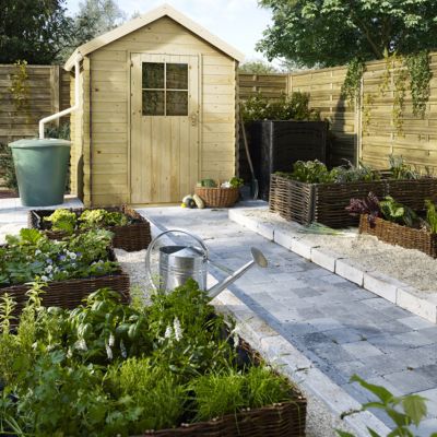 Carre Potager Osier Verve 80 X 80 X H 20 Cm Castorama