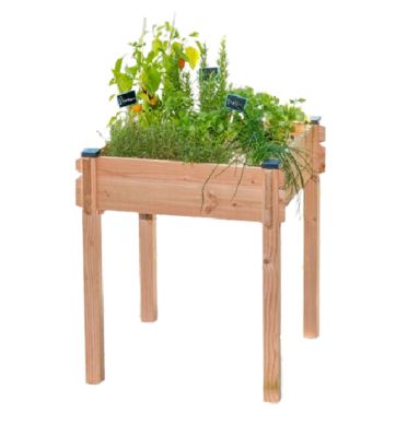 Carré Potager sur pieds - Bois Douglas non traité - mon PETIT POTAGER - L70 X l70 X H80CM