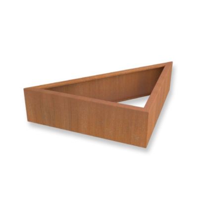 Carré potager Triangle Corten - H.30cm - 1400 x 990 x 300 mm