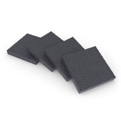 Carré anti vibration 9.5 x 9.5 cm, lot de 4