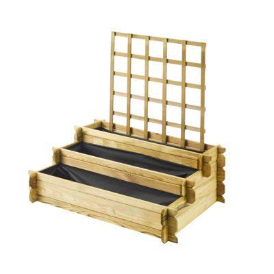 CARRE POTAGER AVEC TREILLIS 154L
