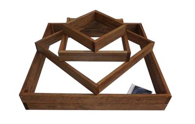 Carré Potager Bois lot de 4 Pièces 80x80 cm