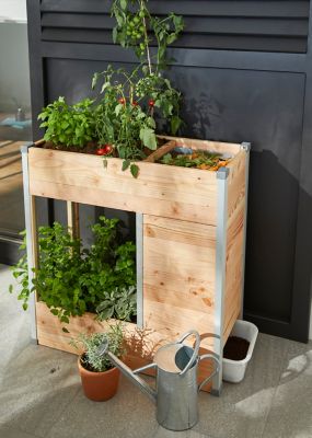 Carré Potager Composteur 75 x 35 x h.80 cm