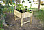 Carré potager Jardipolys Mini Gariguette en bois FSC L.50 x l.50 x H.60 cm