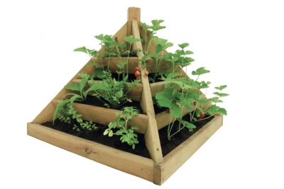 Carré potager pyramide Maya en bois 80L traitement autoclave CL3