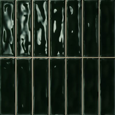 Carreau Pré-découpé Effet Mosaïque. Série Stick Vert Intense 20x20 cm