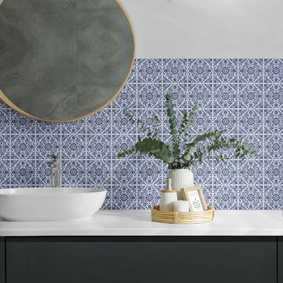 Carreau Vinyl Adhésif Wallfluent 40x20 cm Grain De Bois Dans La Collection 10 pièces