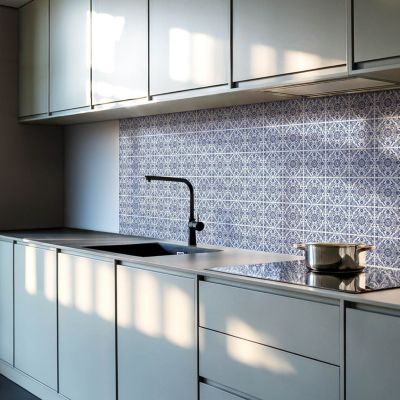 Carreau Vinyl Adhésif Wallfluent 40x20 cm Grain De Bois Dans La Collection 10 pièces