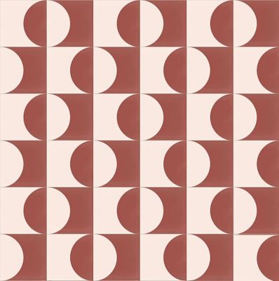 Carreaux de ciment véritable - Duo Dune - Marron & Ecru- 20x20 - HENDAYA