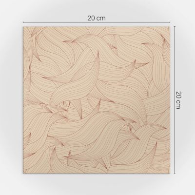 Carreaux De Vinyle Wallfluent 20x20 cm Motif De Lignes Ondulées 20 pièces