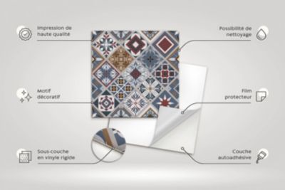 Carreaux vinyle Tulup 30x30 cm Ambiance arabe 9 pcs