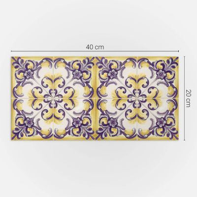 Carreaux Vinyle Wallfluent 40x20 cm Motif Géométrique Abstrait 10 pièces