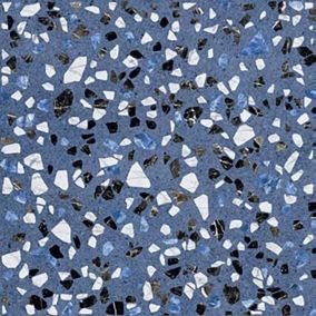 Carrelage Aspect terrazzo Dura bleu  20x20 cm