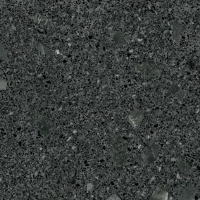 Carrelage Aspect terrazzo Straci noir poli 79.5x79.5 cm