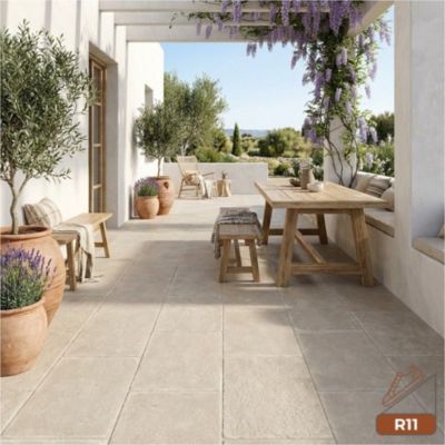 Carrelage CLOS CENERE 60x90cm imitation terre cuite antidérapant