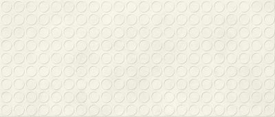 Carrelage effet Béton 3D Blanc Sable Circles 120x50x1 cm Mat Stavira - Mur intérieur (vendu par carton de 1,8 m²) - RO'MA CARRELAG