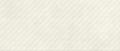 Carrelage effet Béton 3D Blanc Sable Circles 120x50x1 cm Mat Stavira - Mur intérieur (vendu par carton de 1,8 m²) - RO'MA CARRELAG