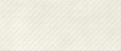 Carrelage effet Béton 3D Blanc Sable Circles 120x50x1 cm Mat Stavira - Mur intérieur (vendu par carton de 1,8 m²) - RO'MA CARRELAG