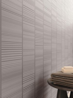 Carrelage effet Béton 3D Gris Taupe Cadenza 120x50x0,85 cm Mat Cortivo - Mur intérieur (vendu par carton de 1,8 m²) - RO'MA CARREL
