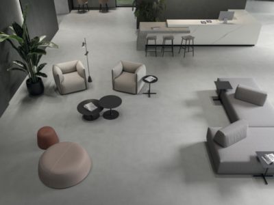 Carrelage effet Béton Gris Nuit 278x120x0,6 cm Mat Montera - Mur intérieur (vendu par carton de 3,336 m²) - RO'MA CARRELAGE