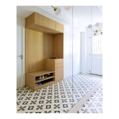 Carrelage effet carreau de ciment VALENCIA TURIA 25x25cm 25x25cm Blanc Mat - Boîte de 1 m2