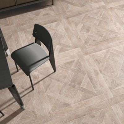 Carrelage effet Parquet Bois Chêne Clair Versailles 90x90x0,9 cm Trianon - Sol intérieur (vendu par carton de 1,62 m²) - RO'MA CAR