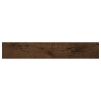 Carrelage effet Parquet Bois Chêne Cuir 120x20x0,9 cm Mat Lorenta - Sol et mur intérieur (vendu par carton de 1,44 m²) - RO'MA CAR