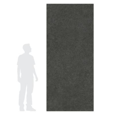 Carrelage effet Pierre Calcaire Gris Carbone 278x120x0,6 cm Mat Domella - Mur intérieur (vendu par carton de 3,336 m²) - RO'MA CAR