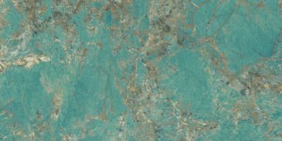 Carrelage effet Pierre Vert Amazzonite 120x60x0,9 cm Brillant Florenza - Sol et mur intérieur (vendu par carton de 1,44 m²) - RO'M