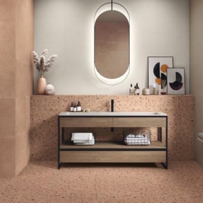 Carrelage effet Terrazzo COCCIO 60x60 rectifié Gobi - Les Carreaux de Jean