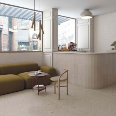 Carrelage Effet Terrazzo CROCCANTE 80x80 Avellana - Les Carreaux de Jean