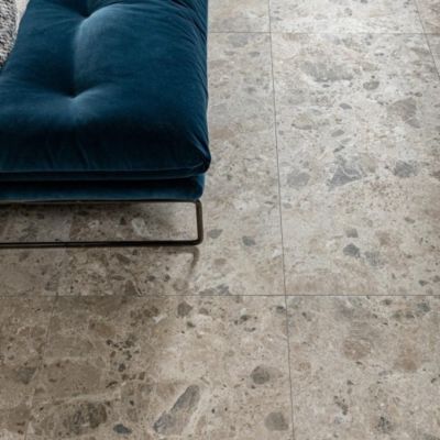 Carrelage Effet Terrazzo - Pierre CARACTER Mix Gris 60x120 Rectifié - Les Carreaux de Jean