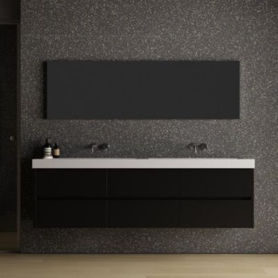 Carrelage Effet Terrazzo POLS 90x90 Graphite - Les Carreaux de Jean