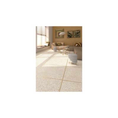 Carrelage effet terrazzo PORTOFINO 60x60cm Crème - Sable - Mat - boîte de 1.06 m2