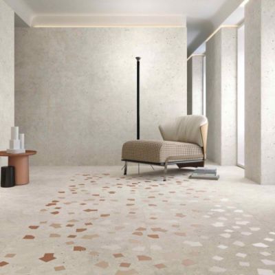 Carrelage Effet Terrazzo RICETTA 90x90 Rectifié Avorio - Les Carreaux de Jean