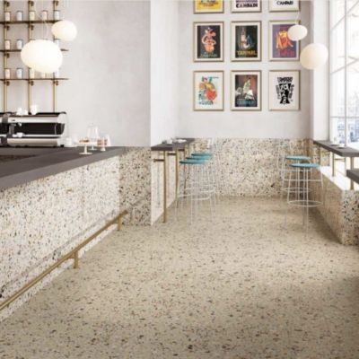 Carrelage Effet Terrazzo VENICE 60x60 Beige - Les Carreaux de Jean