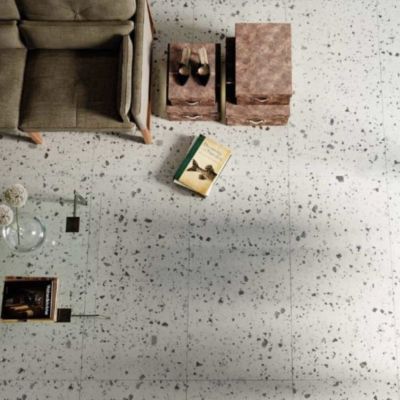 Carrelage Effet Terrazzo VENICE 60x60 White - Les Carreaux de Jean